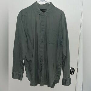 Banana Republic Olive Button Down Shirt